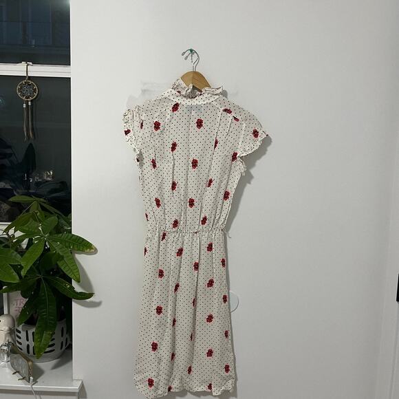 Jackie Bernard for Eklektic Vintage Floral Print Ruffle Dress Size 6 - Picture 6 of 6